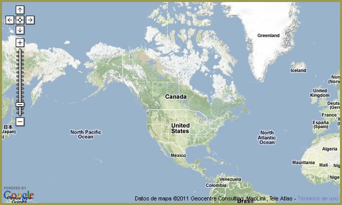 Mapa Norte Am�rica