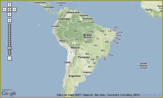 Mapa Sudamérica
