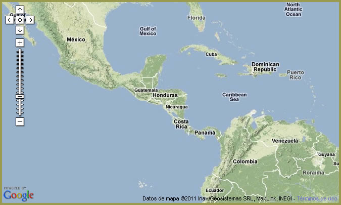 Mapa Centro Am�rica