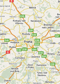 Mapa de Praga