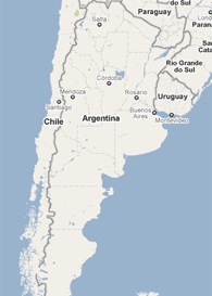 Mapa de Argentina