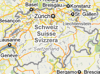 Mapa de Suiza