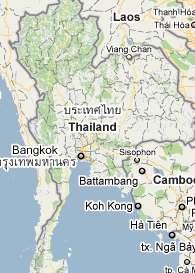 Mapa de Tailandia
