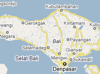 Mapa de Bali
