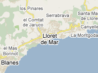 Mapa de Lloret de Mar