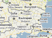 Mapa de Bulgaria