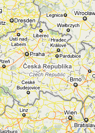 Mapa de Rep�blica Checa