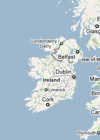 Mapa de Irlanda
