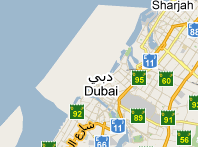 Mapa de Dubai