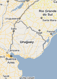 Mapa de Uruguay