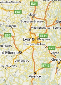 Mapa de Lyon