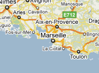 Mapa de Marsella