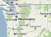 Mapa de Washington
