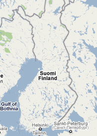 Mapa de Finlandia