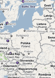 Mapa de Polonia
