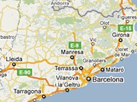 Mapa de Catalu�a