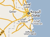 Mapa de Qatar