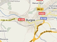 Mapa de Burgos