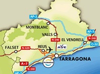 Mapa de Costa Dorada
