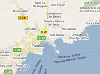 Mapa de Ibiza