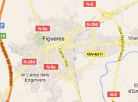 Mapa de Figueres