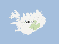 Mapa de Islandia