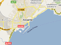 Mapa de Alicante
