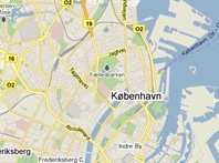 Mapa de Copenhague