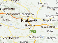Mapa de Cracovia