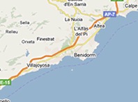 Mapa de Benidorm