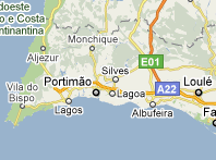 Mapa de Algarve