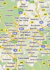 Mapa de Frankfurt