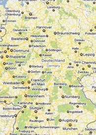 Mapa de Alemania
