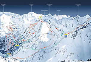 Mapa estacion esqu� Ordino - Arcal�s