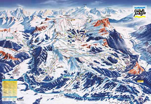 Mapa estacion esqu� Flaine
