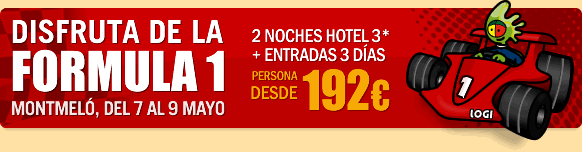 Disfruta de la Formula 1 con Logitravel desde 192 euros!
