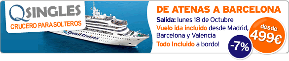 Crucero para Solteros con Todo Incluido desde 499 euros!