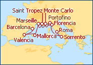 Ver el itinerario del Crucero Pearls Of the Riviera