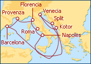 Ver el itinerario del Crucero Mediterr�neo y Adri�tico