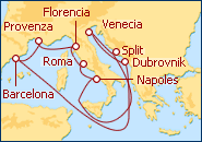 Ver el itinerario del Crucero Mediterr�neo y Adri�tico