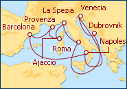 Ver el itinerario del Crucero Mediterr�neo  