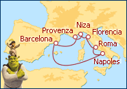 Ver el itinerario del Crucero Mediterr�neo Ins�lito 