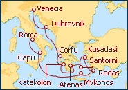 Ver el itinerario del Crucero Aventura Mediterranea  