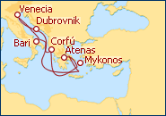 Ver el itinerario del Crucero Mares con Historia 