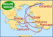 Ver el itinerario del Crucero Islas Griegas y Turqu�a