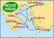 Ver el itinerario del Crucero Susurros del Egeo