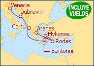 Ver el itinerario del Crucero Tesoros del Adriatico