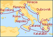 Ver el itinerario del Crucero Tapiz Mediterr�neo