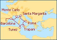 Ver el itinerario del Crucero Glamour Mediterr�neo