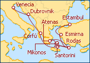 Ver el itinerario del Crucero Para�sos del Adri�tico y Egeo